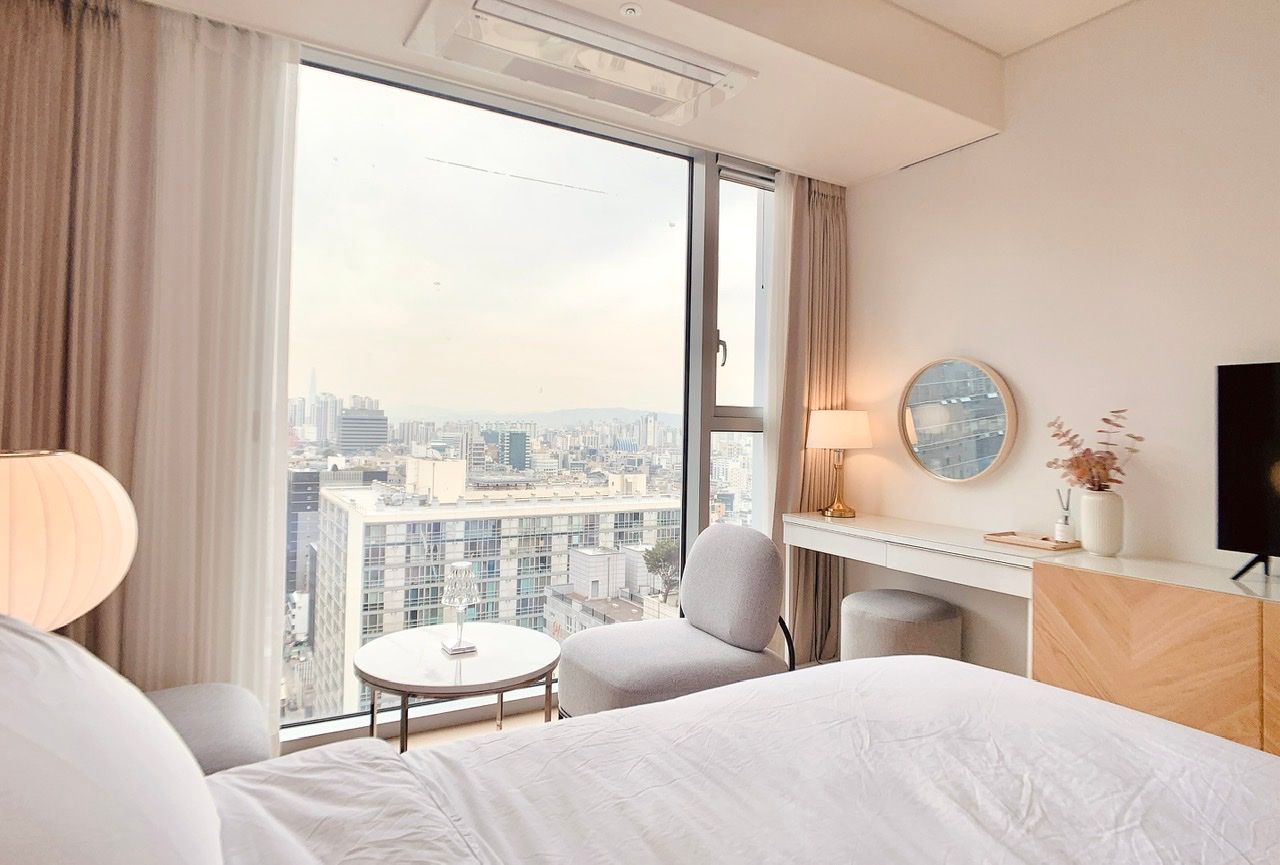 City view from the top floor in Gangnam 2th image