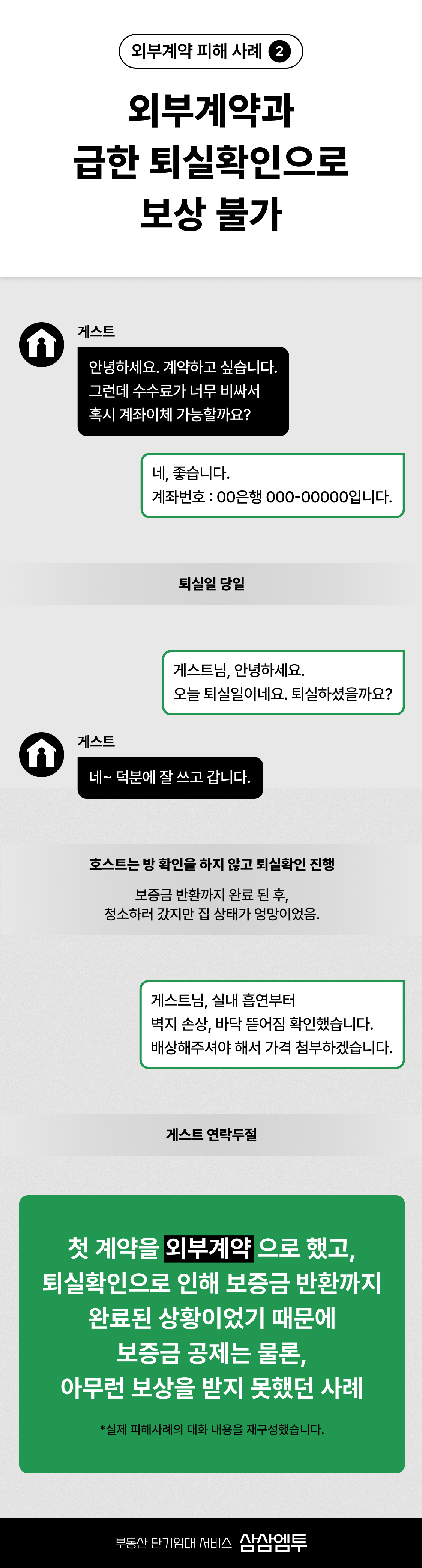 삼삼엠투 단기임대 계약