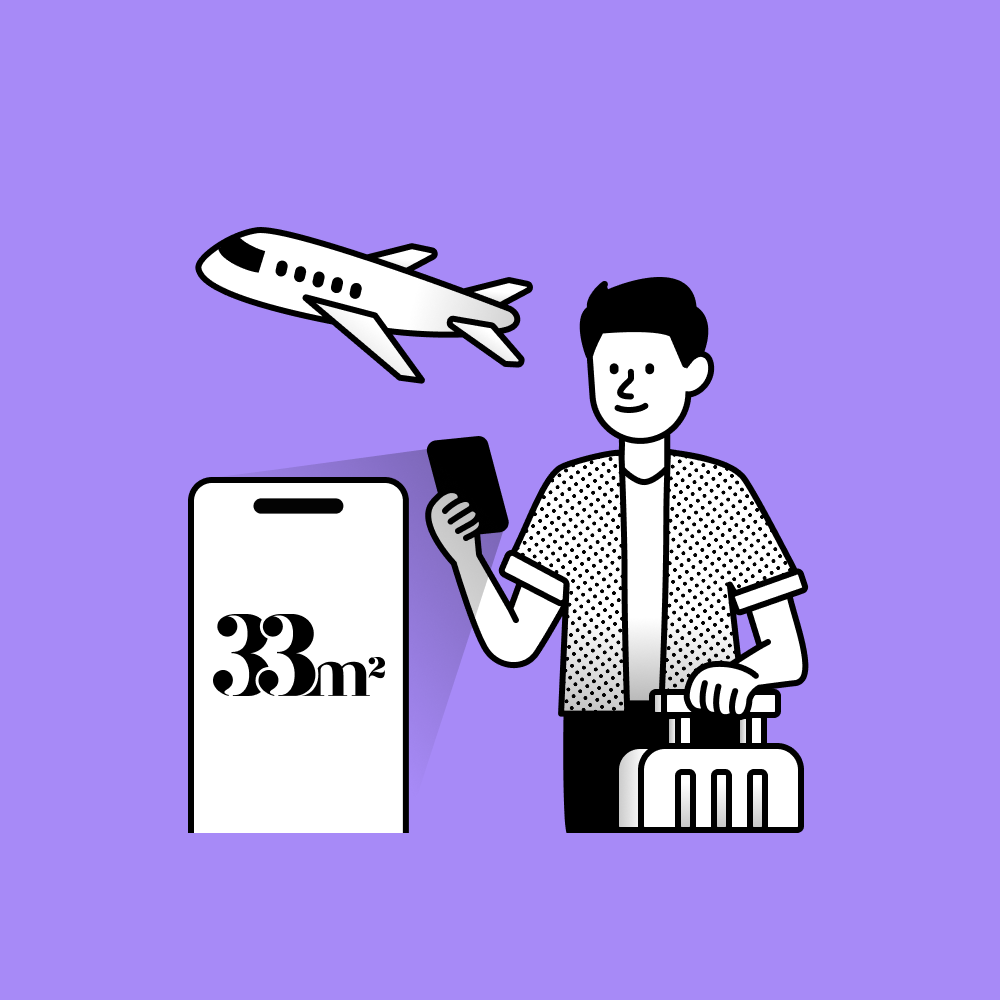 When you need home for a while in Korea, 33m2