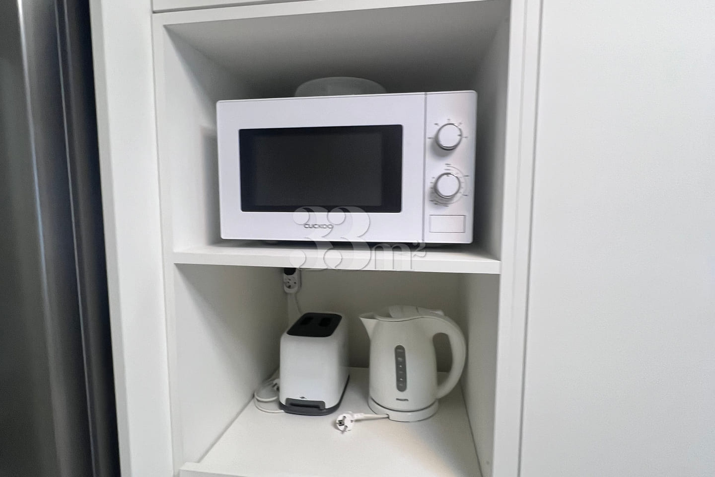Fully furnished white-themed room in Junghwas 8th image