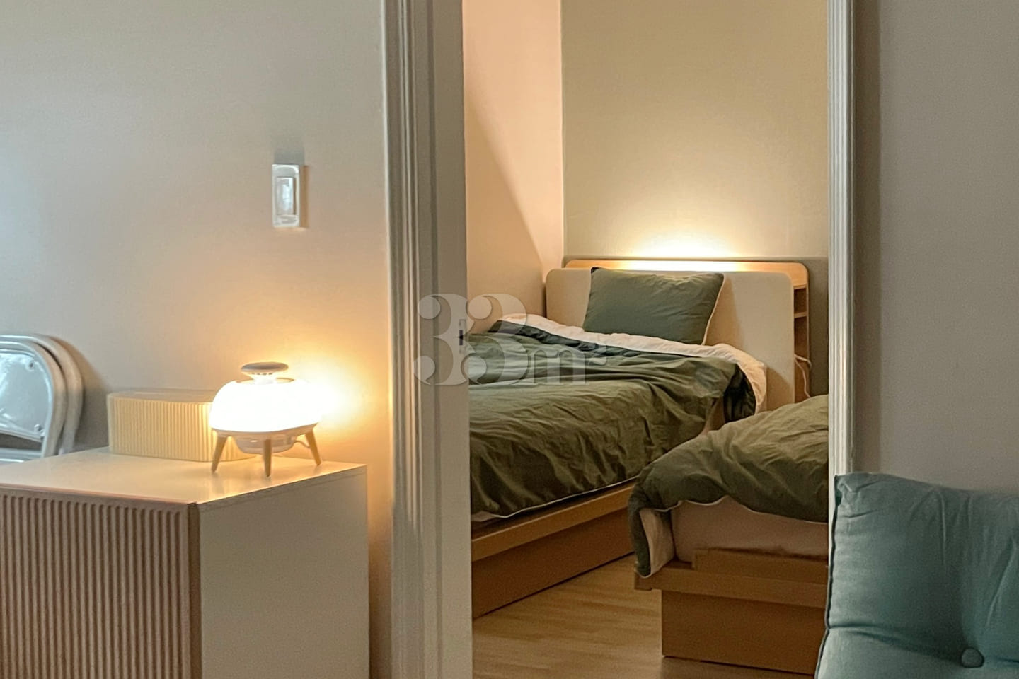 Fully furnished two-room unit, 1 minute from 1th image
