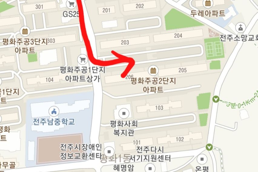 전주의 깔끔한 숙소