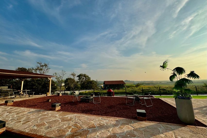 개인테라스 바베큐 마당