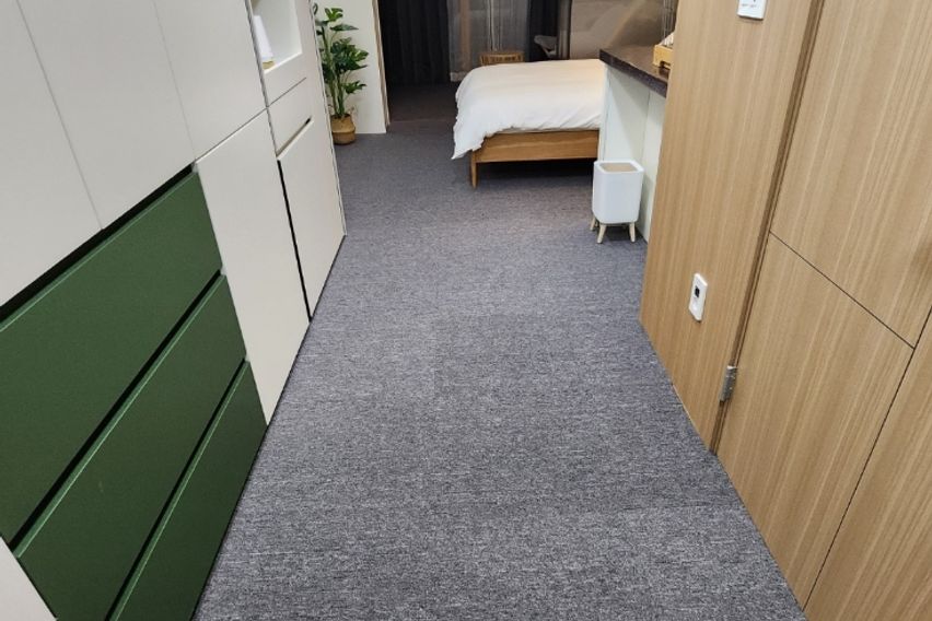 도심의 야경 테라스뷰