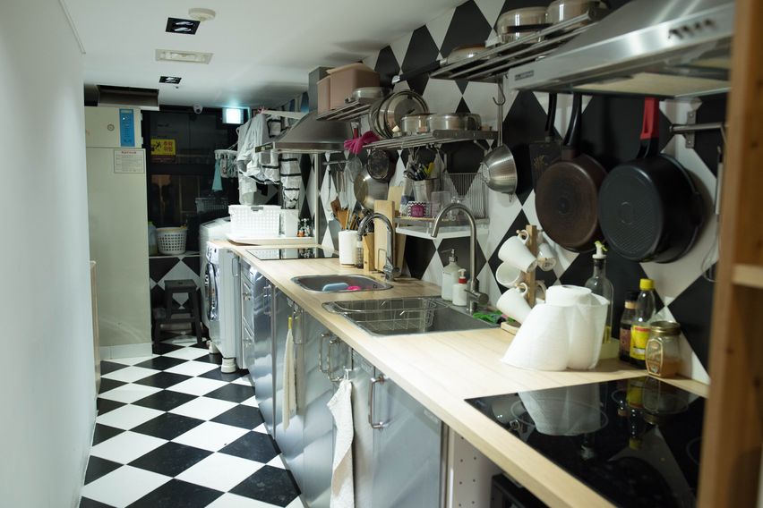 아늑한 공용욕실 방