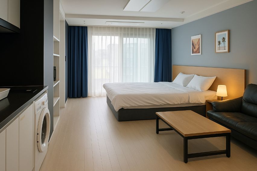 여수 핫플 숙소앞 바다 1번째 이미지