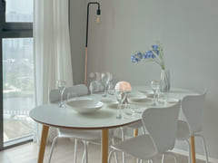 Living room and bedroom with lake view, separ 0th image