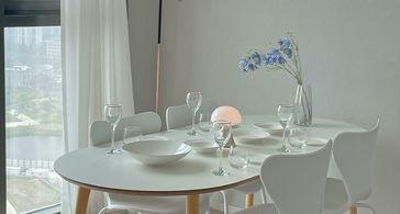 호수뷰 거실 방 분리 방 이미지