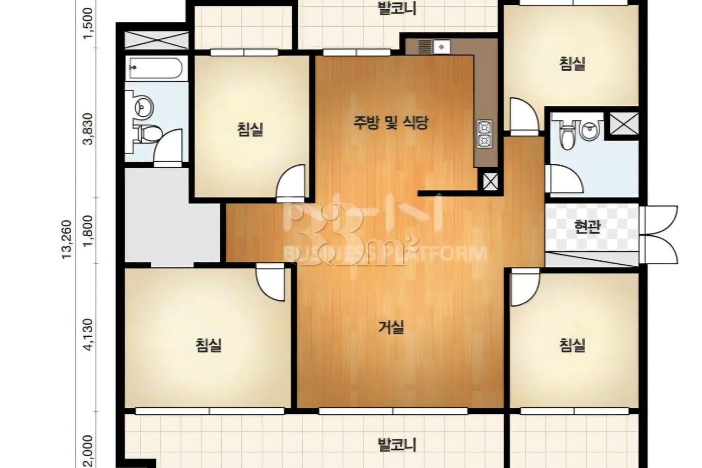 4-bedroom apartment near Sindaebang Station a 17th image