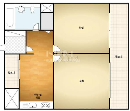 Munjeong/Gaerong 2-room apartment 1th image