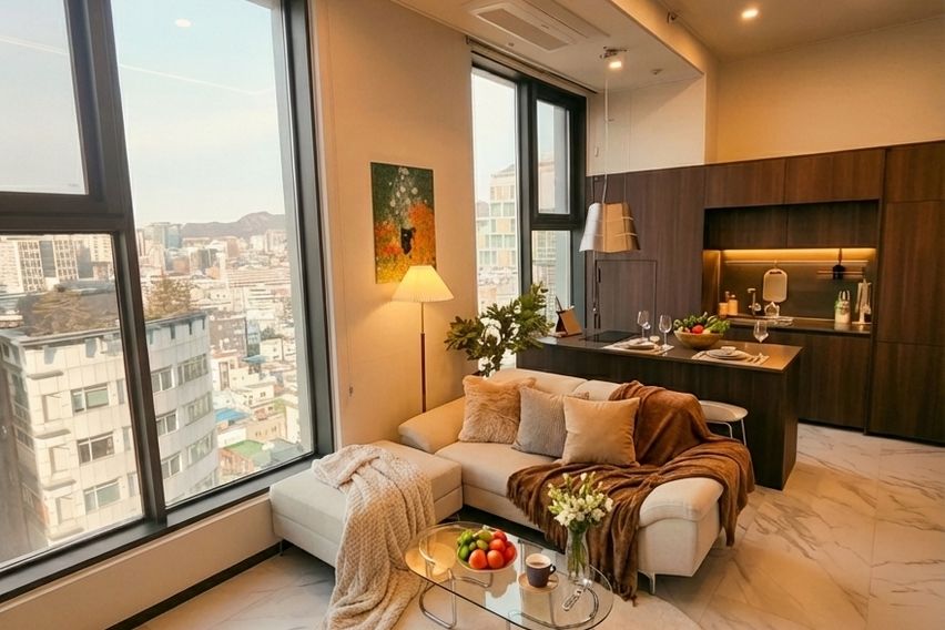 명동 럭셔리 풀옵션투룸