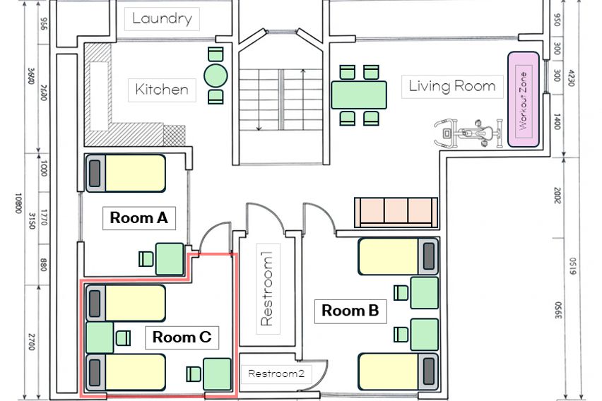 C룸(2인실) 1번째 이미지