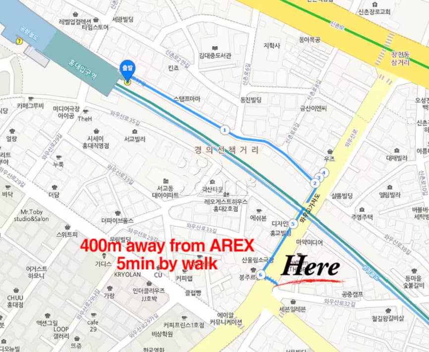 5 minutes from Hongik Univ. Station, fully fu 5th image