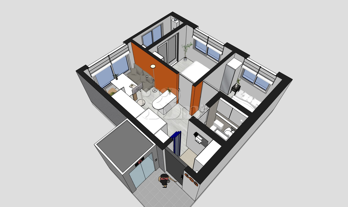 Fully furnished, newly built, right next to L 15th image