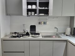 Studio apartment with an ocean view living ro 4th image