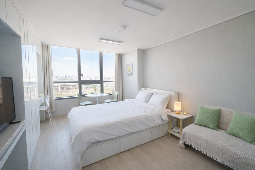 송도한라 풀옵션 퀸침대