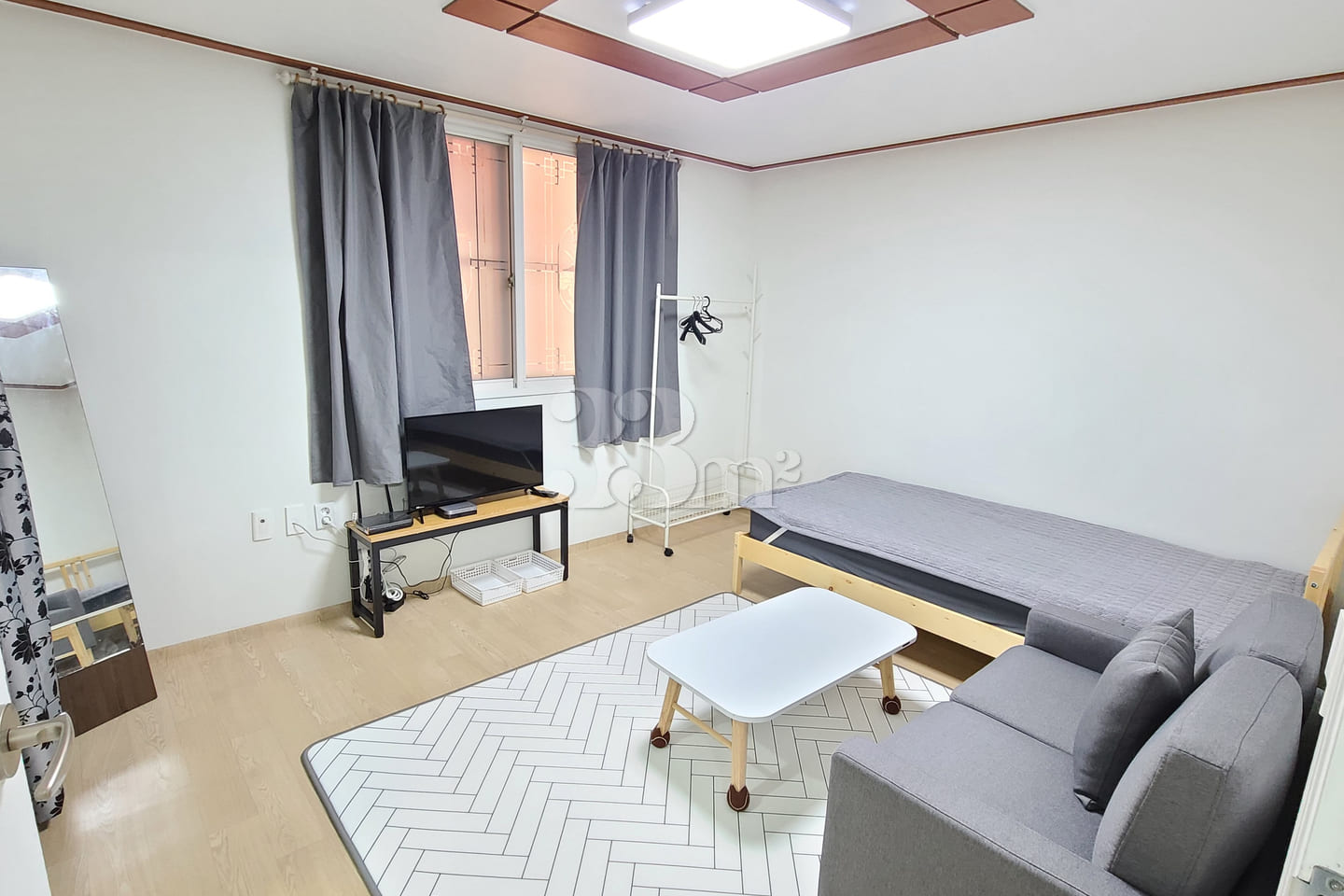 2 bedrooms, living room, Seongseo, 103 2th image
