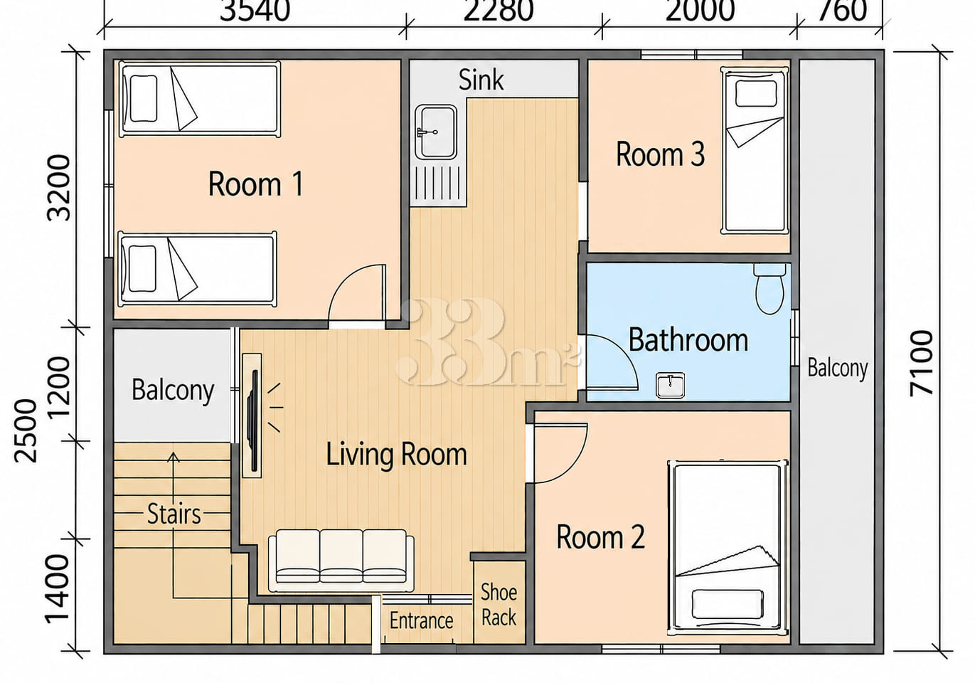 3-room unit near Konkuk University/Gunja 18th image