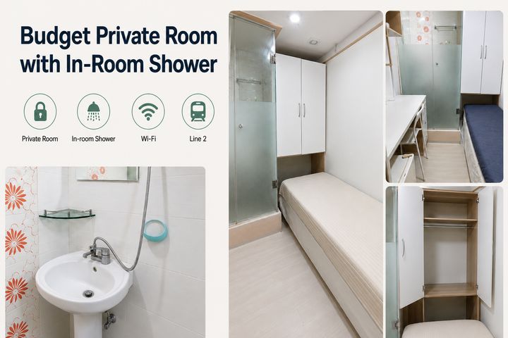 Clean private shower room 3th image