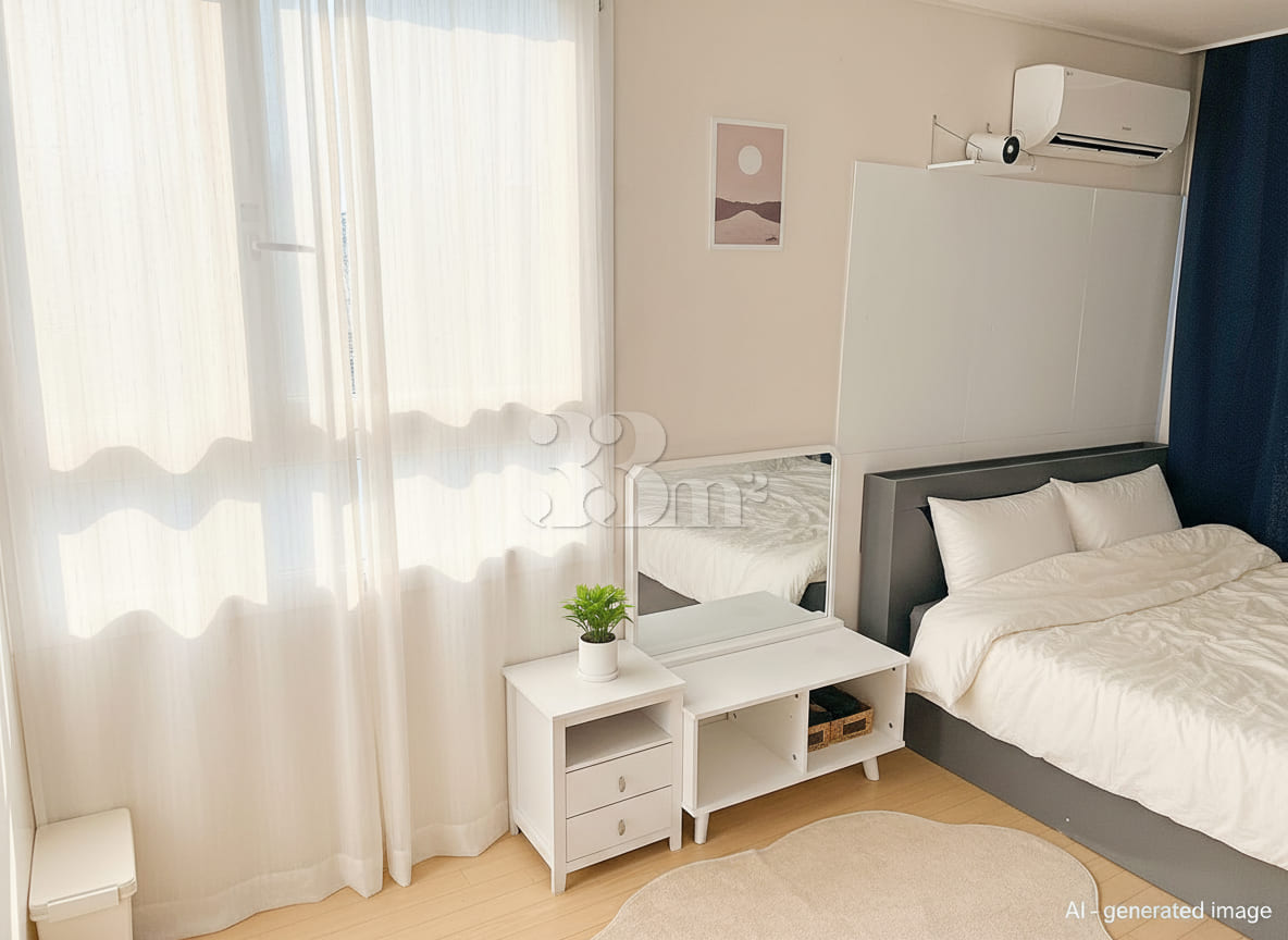 Gangdong-Gil-dong, Queen-size bed, Fully furn 1th image