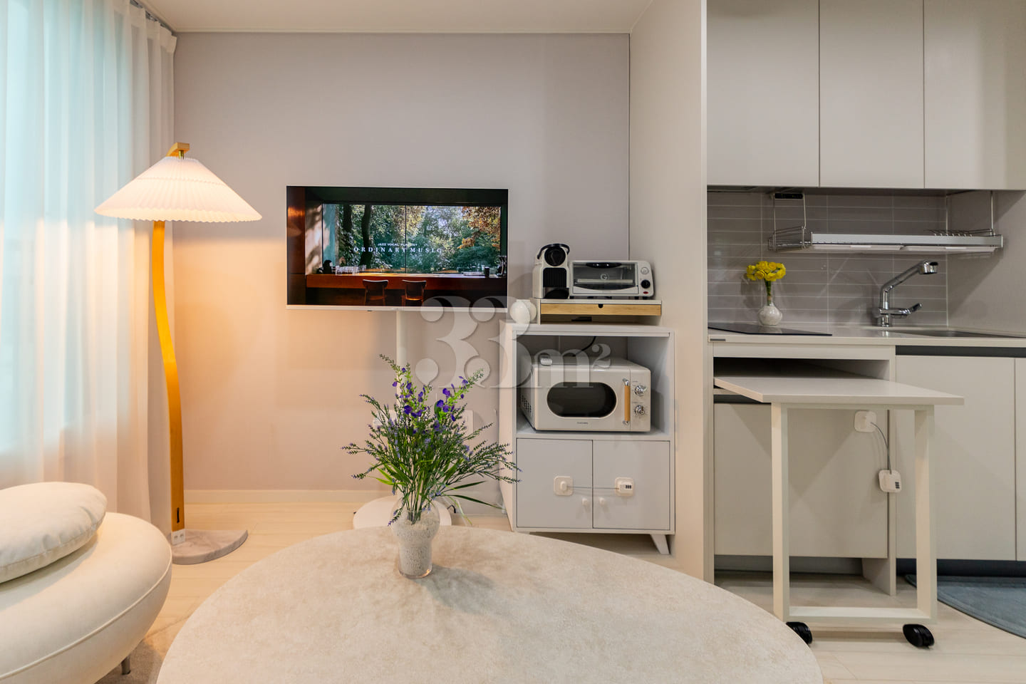Newly built, fully furnished two-room unit ne 3th image