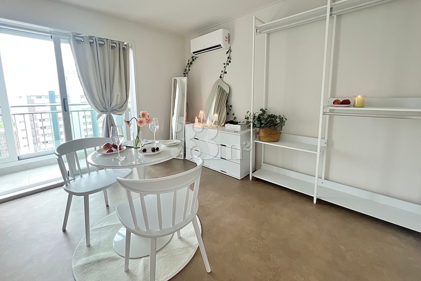 Two-room apartment near Jeongja Station, park 1th image