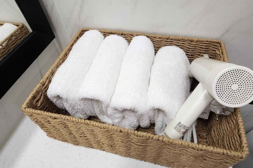 도심의 야경 테라스뷰