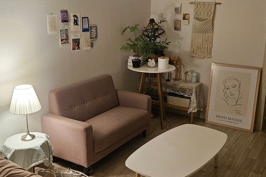 아늑하고 포근한 방 