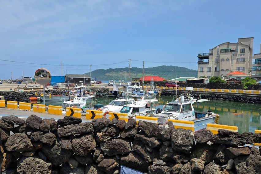 함덕 포구 돌담집