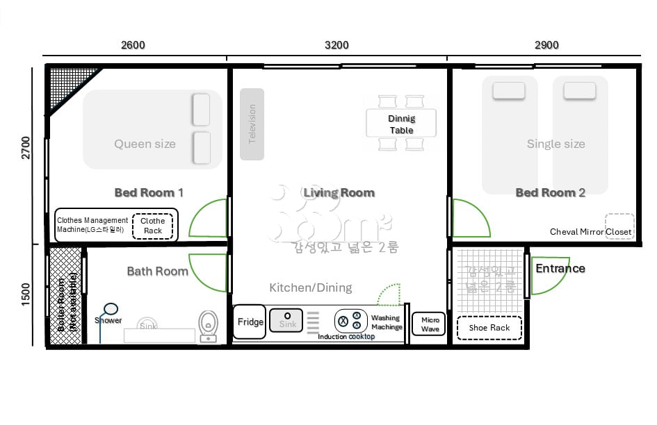 5 mins from Yeongdeungpo Station ❗️ 2-bedroom 2th image
