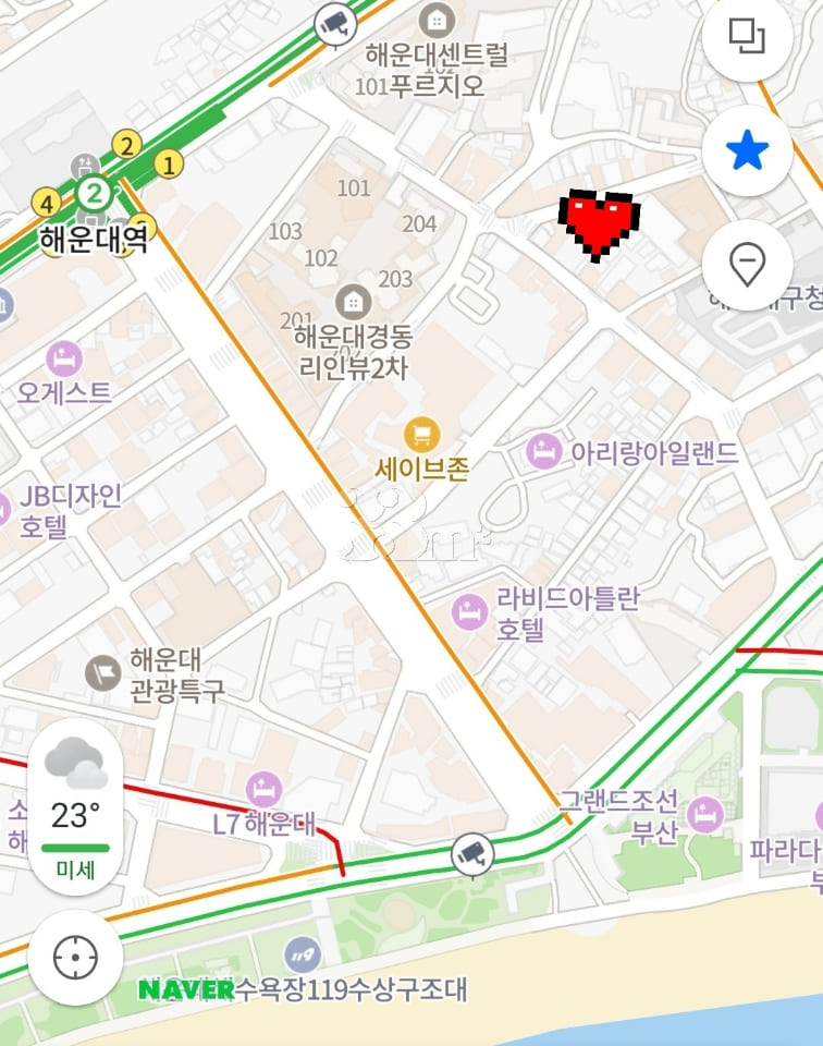 Haeundae Station, very close to the beach, fu 6th image