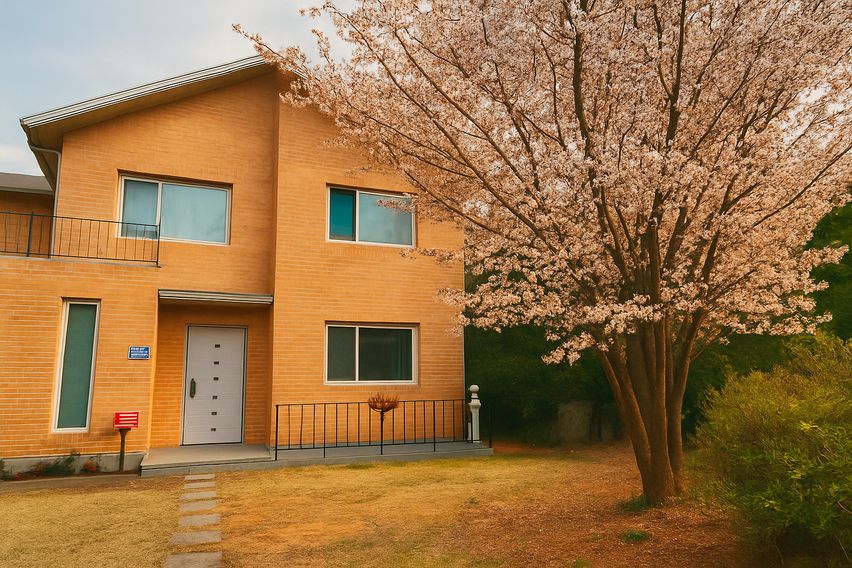 테라스의 아침 전원독채