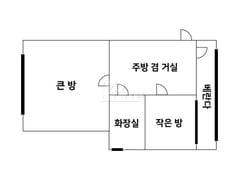 Two-room apartment near Seoul National Univer 17th image