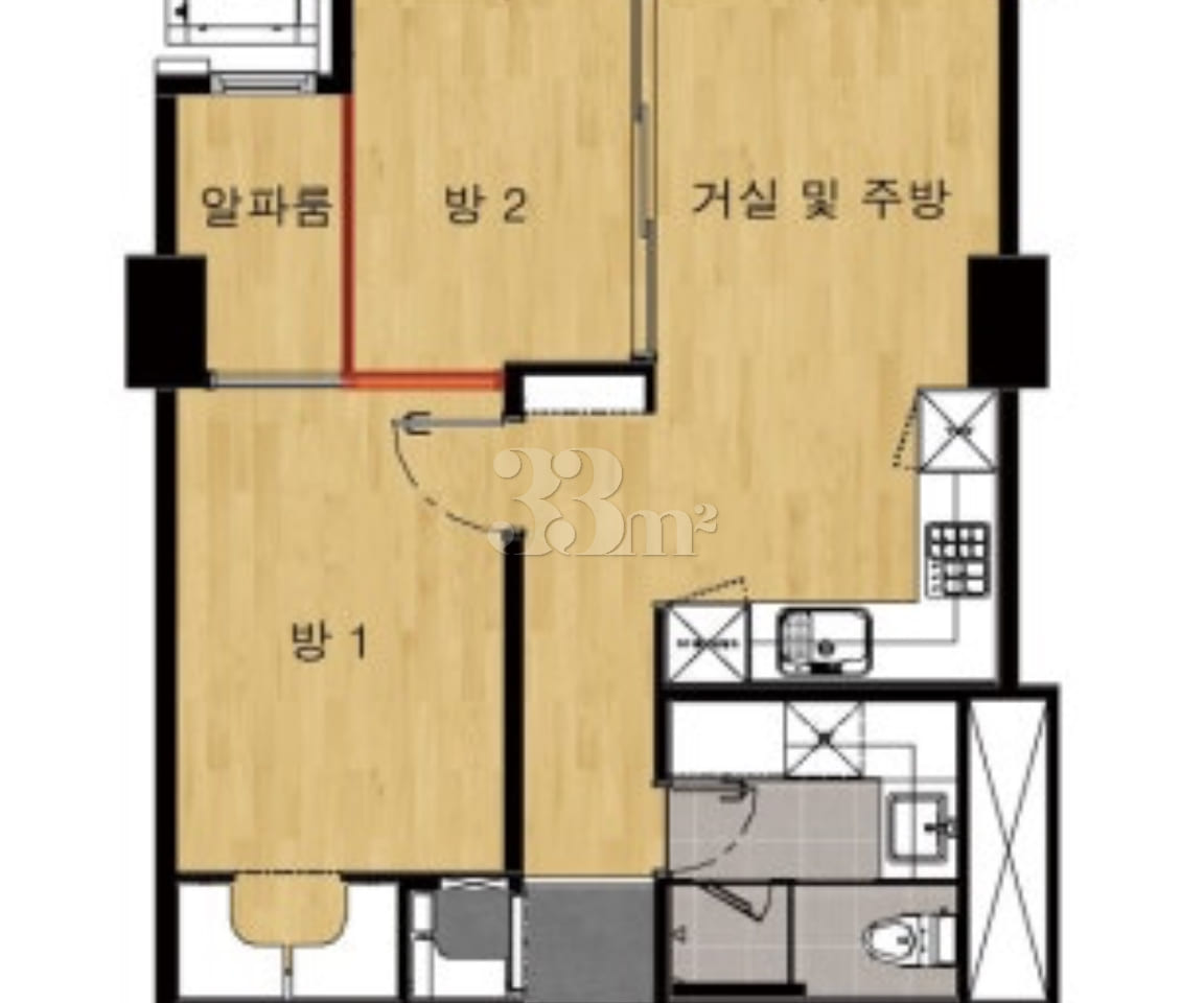 ๐Jamsil 2-Room Apartment (2 Bedrooms)๐ 12th image