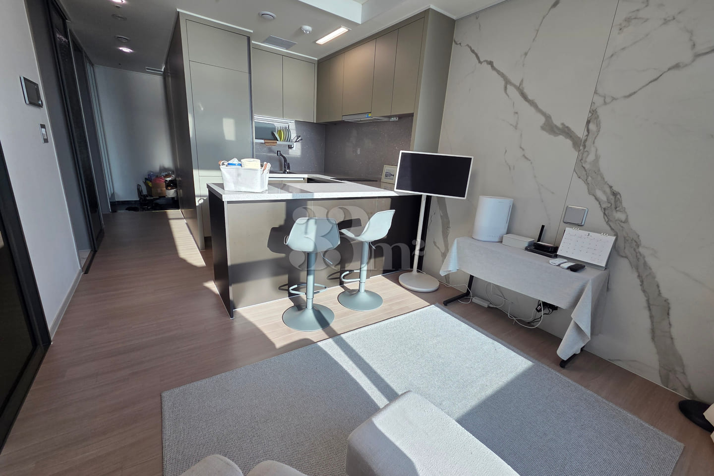 Newly built two-room apartment with Han River 5th image