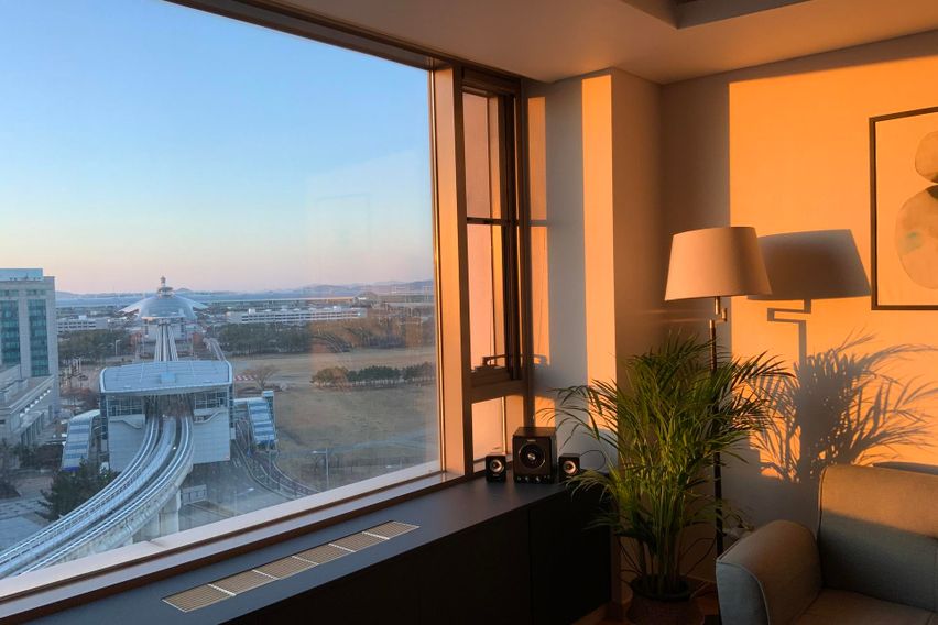 인천공항 선셋 통창뷰