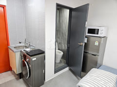 Bright and clean studio room for two 5th image