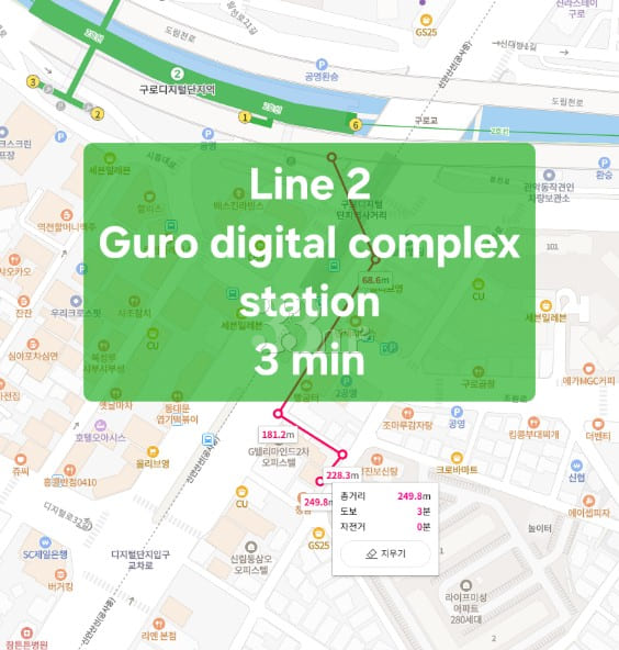 3 minutes from Guro Digital Complex Station,  18th image