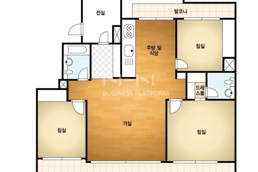 강릉바다인근 3룸아파트