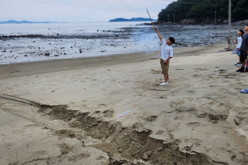 깅화도. 오션뷰 펜션 