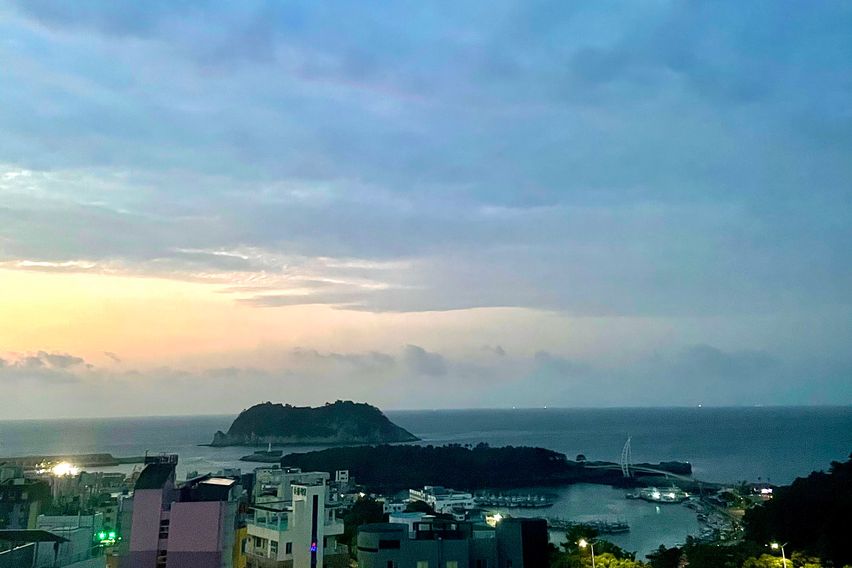 서귀포 바다 풍경 객실