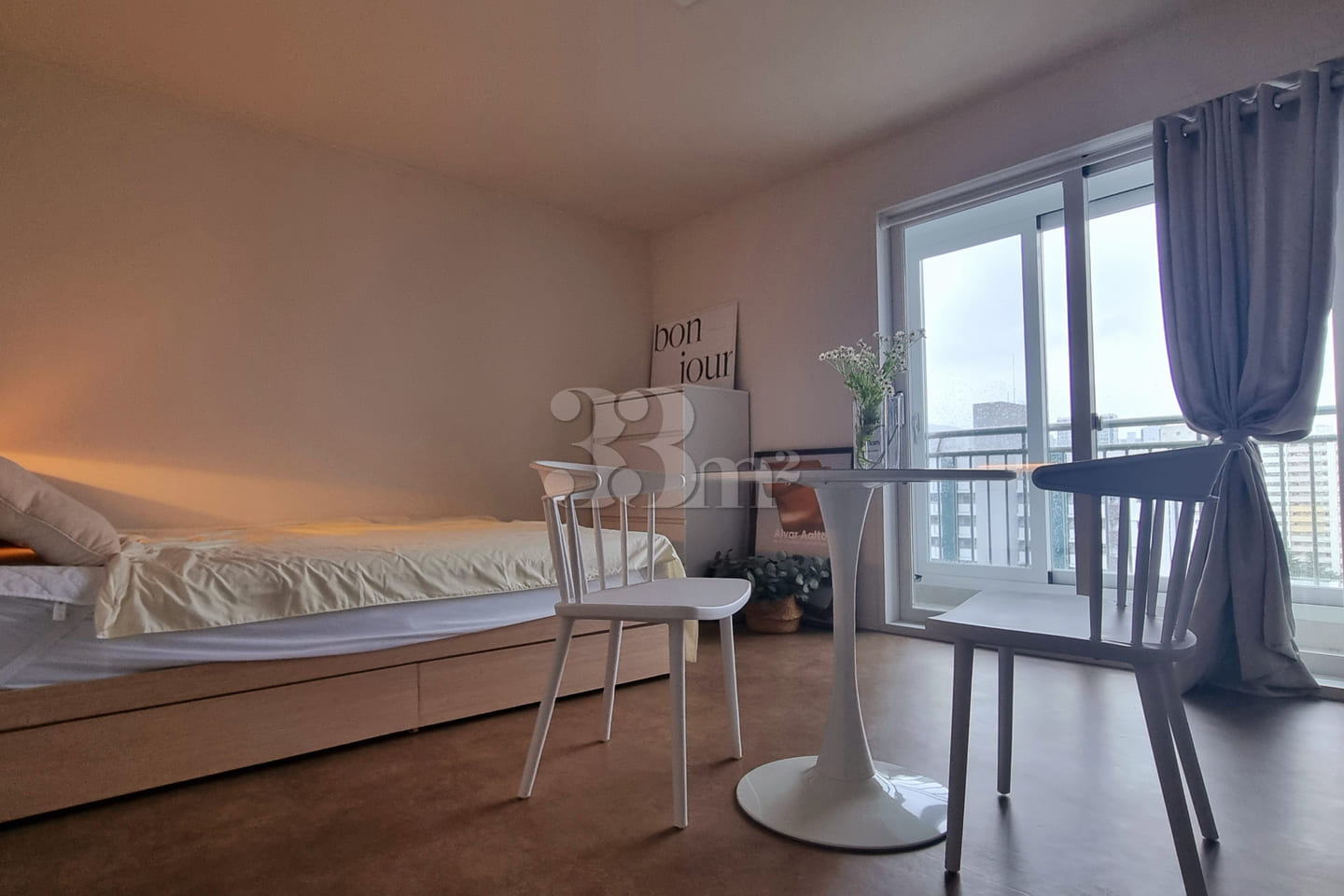 Two-room apartment near Jeongja Station, park 7th image