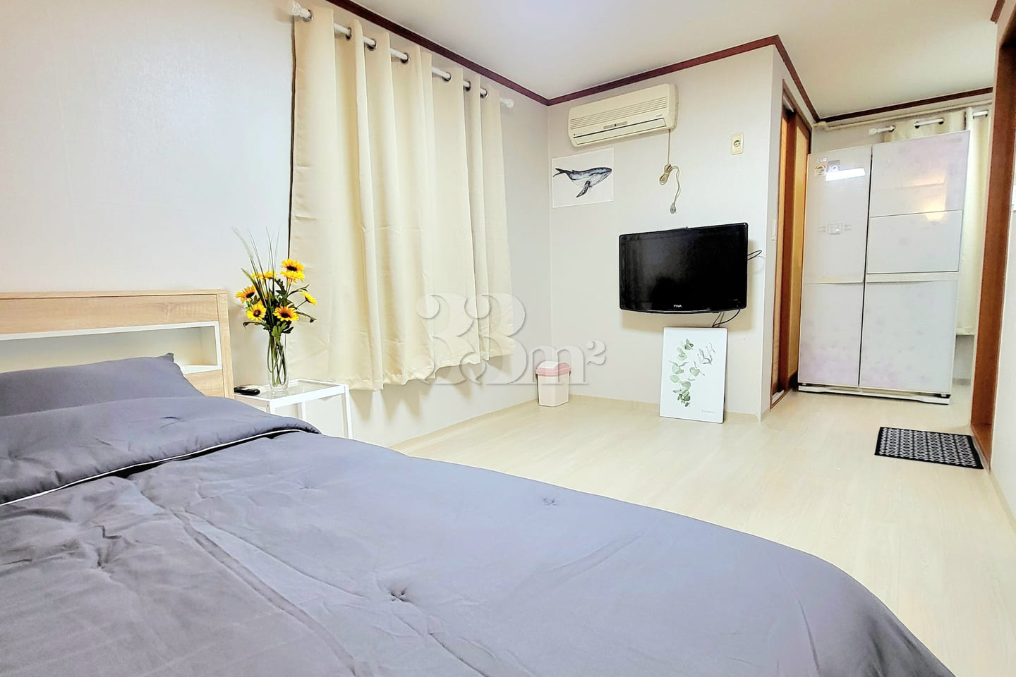 Jukdo-dong, Queen-size bed, fully furnished, 3th image