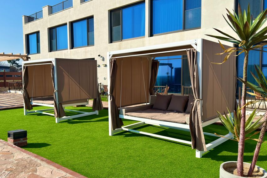 개인테라스 바베큐 마당