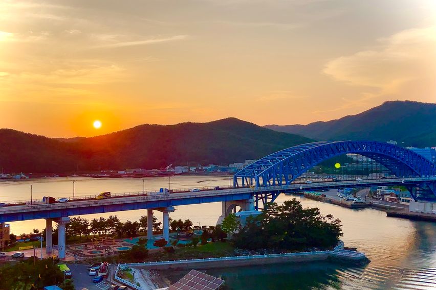 통영 낮과밤 통영대교🌉