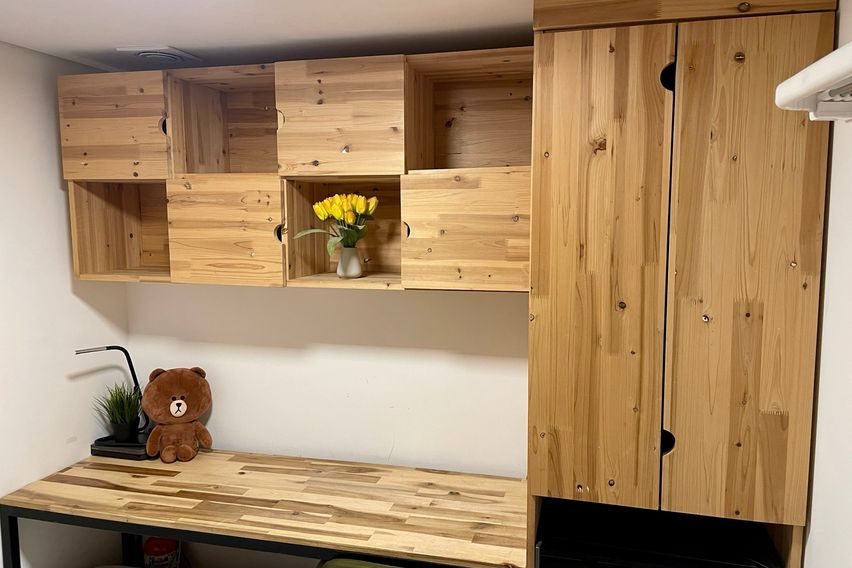 아늑한 공용욕실 방