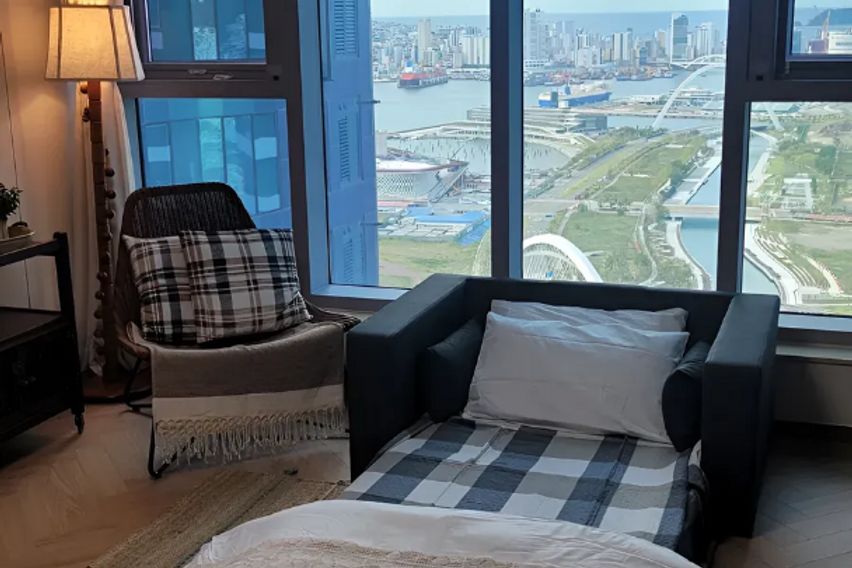 부산역🌊오션뷰🛏️4인침구