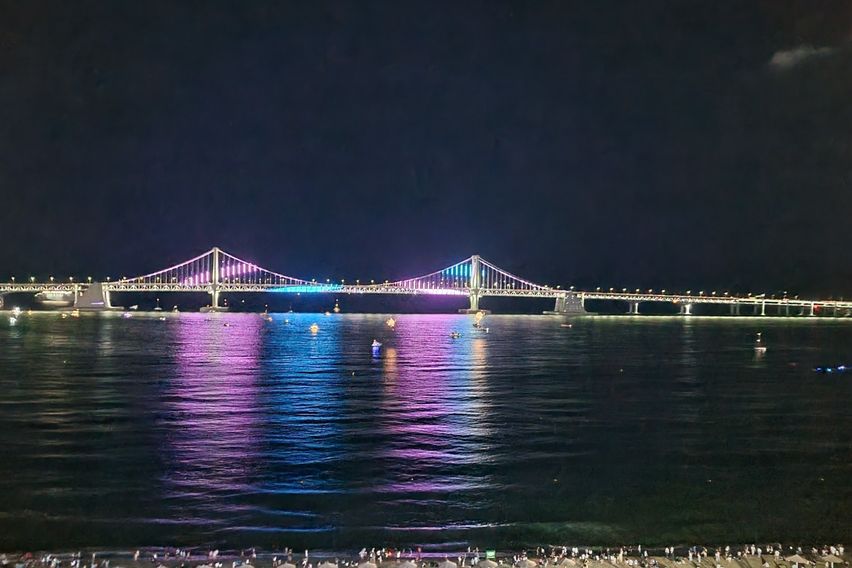 광안리 바다 10초.