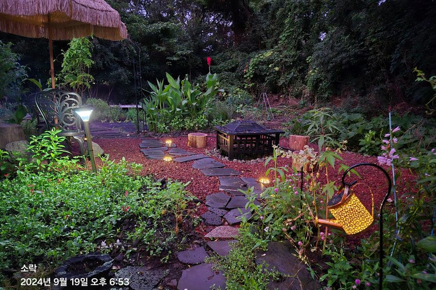 제주시골 마당있는 돌집