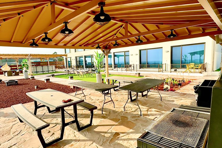 개인테라스 바베큐 마당